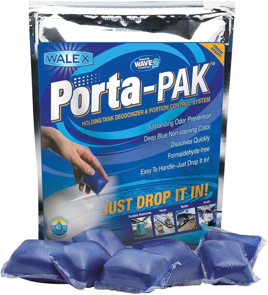 Walex PPSGBG Porta-Pak Commercial Holding Tank Deodorizer Drop-Ins